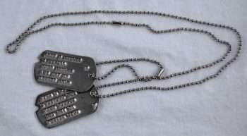 WWII Dog Tags Type 2 - Image 2