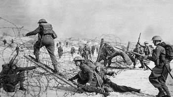 The best-known D-Day, but neither the only, nor the first: British soldiers of the Suffolk Regiment on Sword Beach