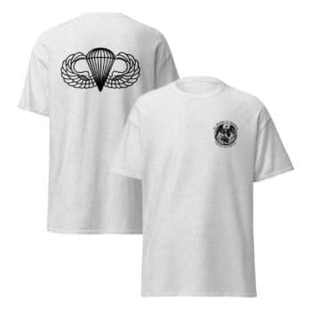 St. Michael Patron Saint of the Paratroopers T-Shirt - Image 5