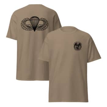 St. Michael Patron Saint of the Paratroopers T-Shirt - Image 3