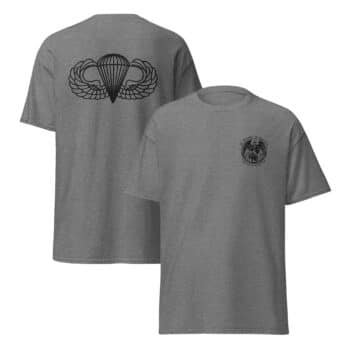 St. Michael Patron Saint of the Paratroopers T-Shirt - Image 2