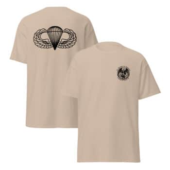 St. Michael Patron Saint of the Paratroopers T-Shirt - Image 4